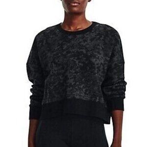 under armour women's Sweatshirt loose fit long sleeve rival fleece camo NWT